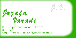 jozefa varadi business card